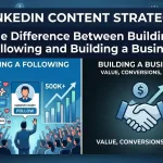 LinkedIn Content Strategy: The Difference Between Building a Following and Building a Business
