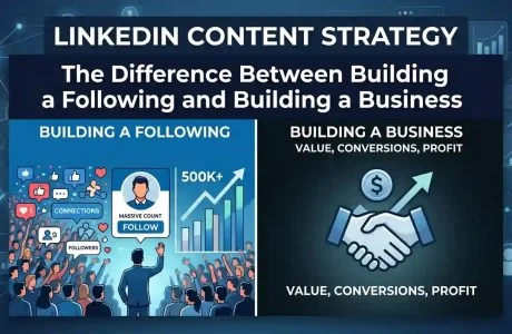 LinkedIn Content Strategy: The Difference Between Building a Following and Building a Business