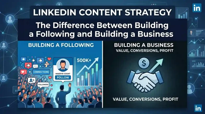 LinkedIn Content Strategy: The Difference Between Building a Following and Building a Business